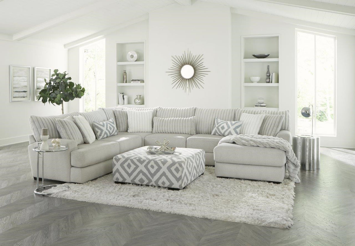 PERSEFONE Gray 139" Wide x 112" Depth Modular Sectional