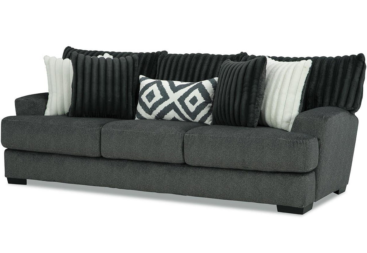 PERSEFONE Dark Gray Chenille 98" Wide x 39" Height Sofa