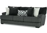 PERSEFONE Dark Gray Chenille 98" Wide x 39" Height Sofa