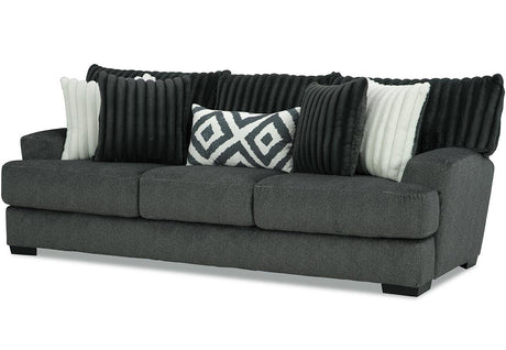 PERSEFONE Dark Gray Chenille 98" Wide x 39" Height Sofa