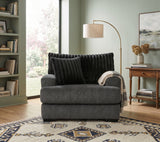 PERSEFONE Dark Gray Chenille 48" Wide x 39" Height Chair