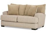 PERSEFONE Light Brown Chenille 72" x 39" Height Loveseat
