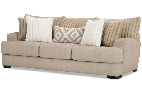 PERSEFONE Light Brown Chenille 98" Wide x 39" Height Sofa