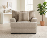 PERSEFONE Light Brown Chenille 48" Wide x 39" Height Chair