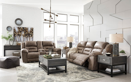 PERSES Oak Reclining Sofa & Loveseat