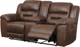 PERSES Coffee Reclining Sofa & Loveseat