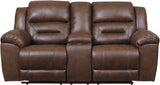 PERSES Coffee Reclining Sofa & Loveseat