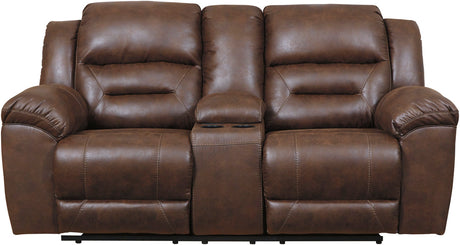 PERSES Coffee Reclining Sofa & Loveseat