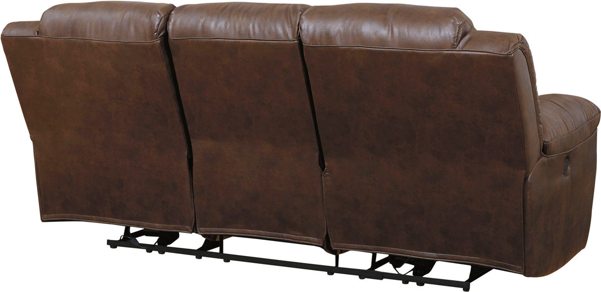 PERSES Coffee 93" Wide Reclining Sofa