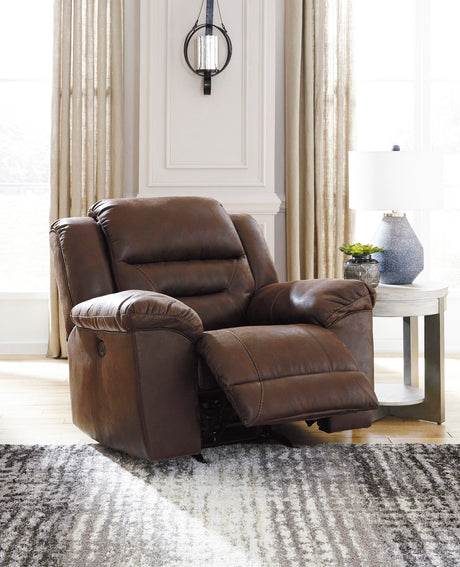 PERSES Coffee 43" Wide Rocker Recliner