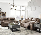 PERSES Oak 82" Wide Reclining Loveseat