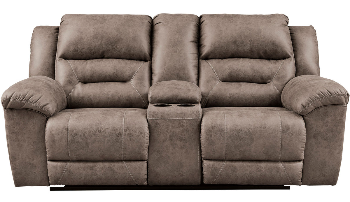 PERSES Oak 82" Wide Reclining Loveseat