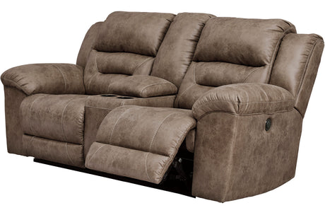 PERSES Oak Reclining Sofa & Loveseat
