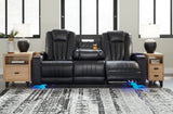PHANTOM Power Reclining Sofa & Loveseat with LED Lighting
