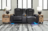 PHANTOM Power Reclining Sofa & Loveseat with LED Lighting