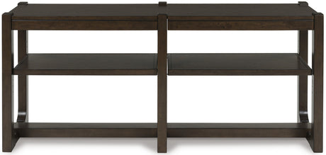 PIERCE Dark Brown 65 Inch Sofa Table