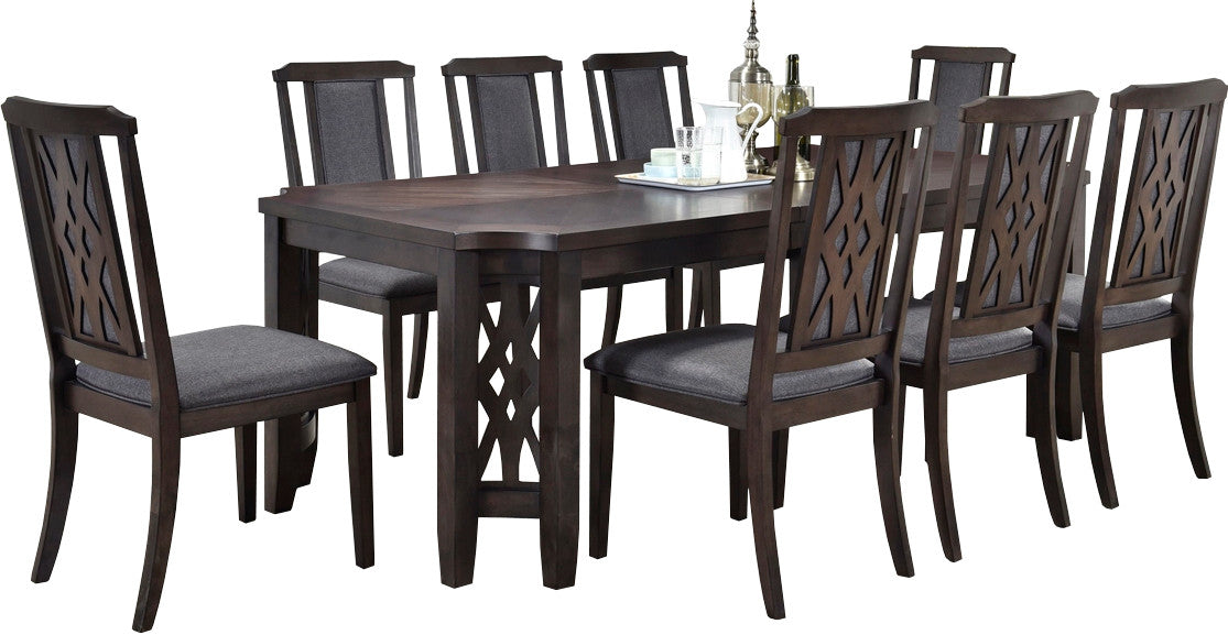 PINNACLE 9 Piece Dining Set