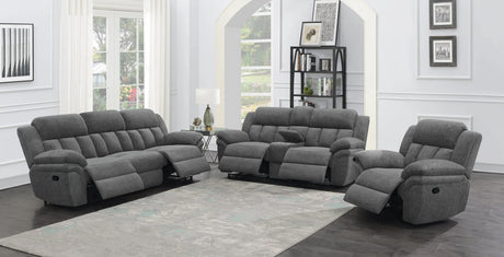 PIREAS Gray Chenille 99" Wide Modular Sofa
