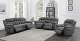 PIREAS Gray Chenille 44" Wide Manual Reclining Chair
