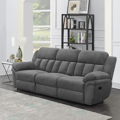PIREAS Gray Chenille 99" Wide Modular Sofa
