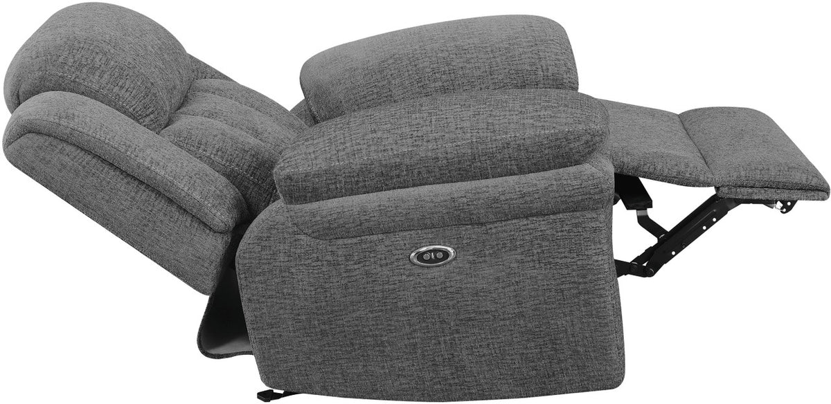PIREAS Gray Chenille 44" Wide Manual Reclining Chair