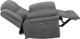 PIREAS Gray Chenille 44" Wide Manual Reclining Chair