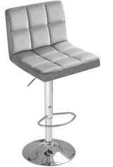 PIZARA Teal Green and Gold 20" Wide Adjustable Height Barstool