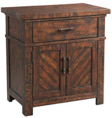 CARRIZO Rustic Cherry 28" Wide x 29" Height Nightstand