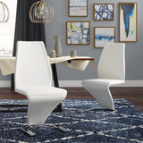 PLEXTON Glossy White 7 Piece Dining Set