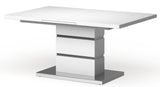 PLEXTON Glossy White 7 Piece Dining Set