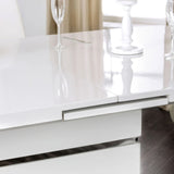 PLEXTON Glossy White 7 Piece Dining Set
