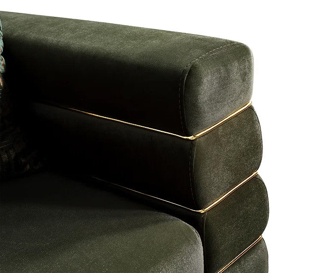 PORTOFINO Olive Green Luxury Livingroom Set