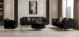 PORTOFINO Black Luxury Livingroom Set