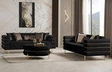 PORTOFINO Black Luxury Livingroom Set