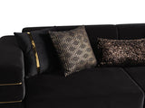 PORTOFINO Black Luxury Livingroom Set