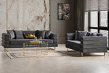 PORTOFINO Gray Luxury Livingroom Set
