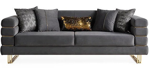 PORTOFINO Gray Luxury Livingroom Set