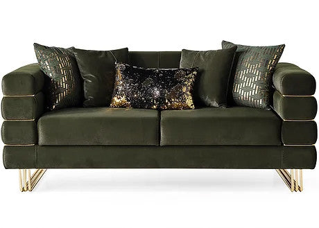 PORTOFINO Olive Green Luxury Livingroom Set