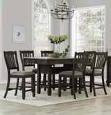 PORTSVILLE Black 60" Wide x 40" Depth Counter Height Table
