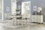 PORTSVILLE White 7 Piece Counter Set