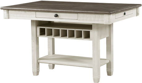 PORTSVILLE White 7 Piece Counter Set