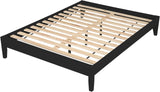 VARSITY Black Platform Bed