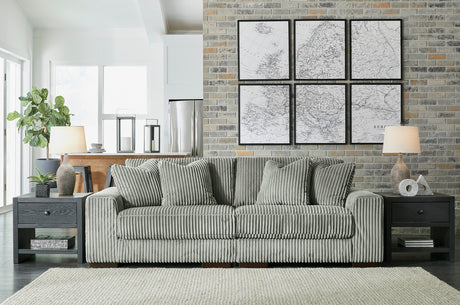 PREZZA Gray 102" Wide Modular Sofa