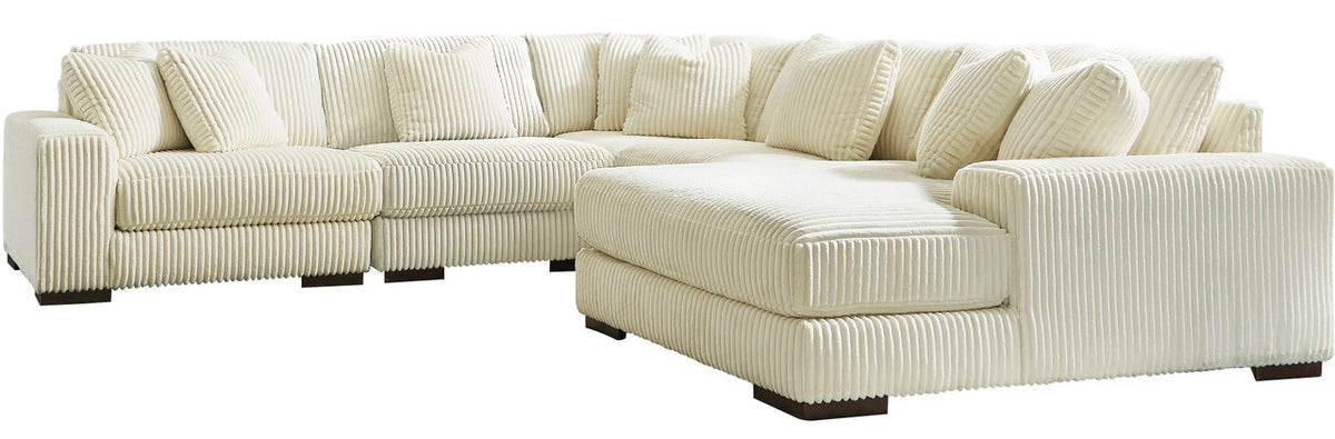 PREZZA Ivory 133" Wide Modular Sectional
