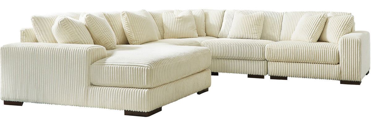 PREZZA Ivory 133" Wide Modular Sectional