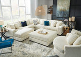PREZZA Ivory 133" Wide Modular Sectional