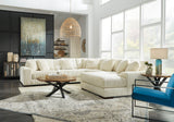 PREZZA Ivory 133" Wide Modular Sectional