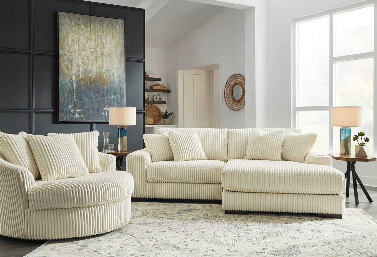 PREZZA Ivory 102" Wide Modular Sectional