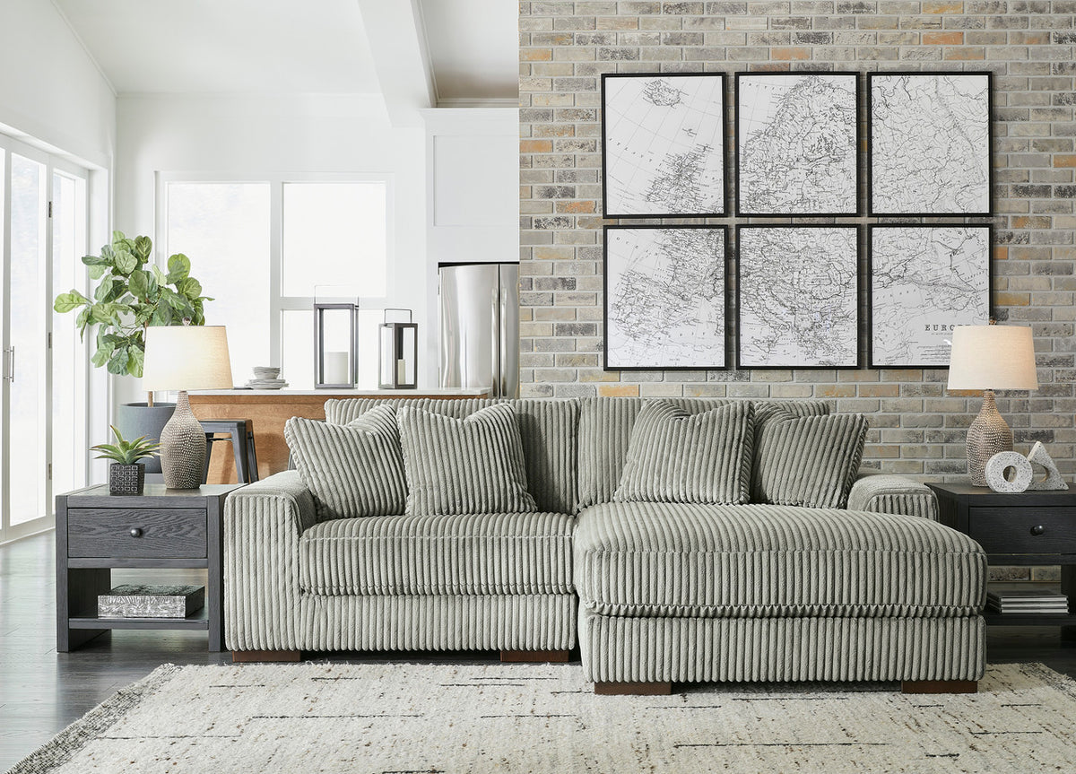 PREZZA Gray 102" Wide Modular Sectional