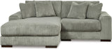 PREZZA Gray 102" Wide Modular Sectional